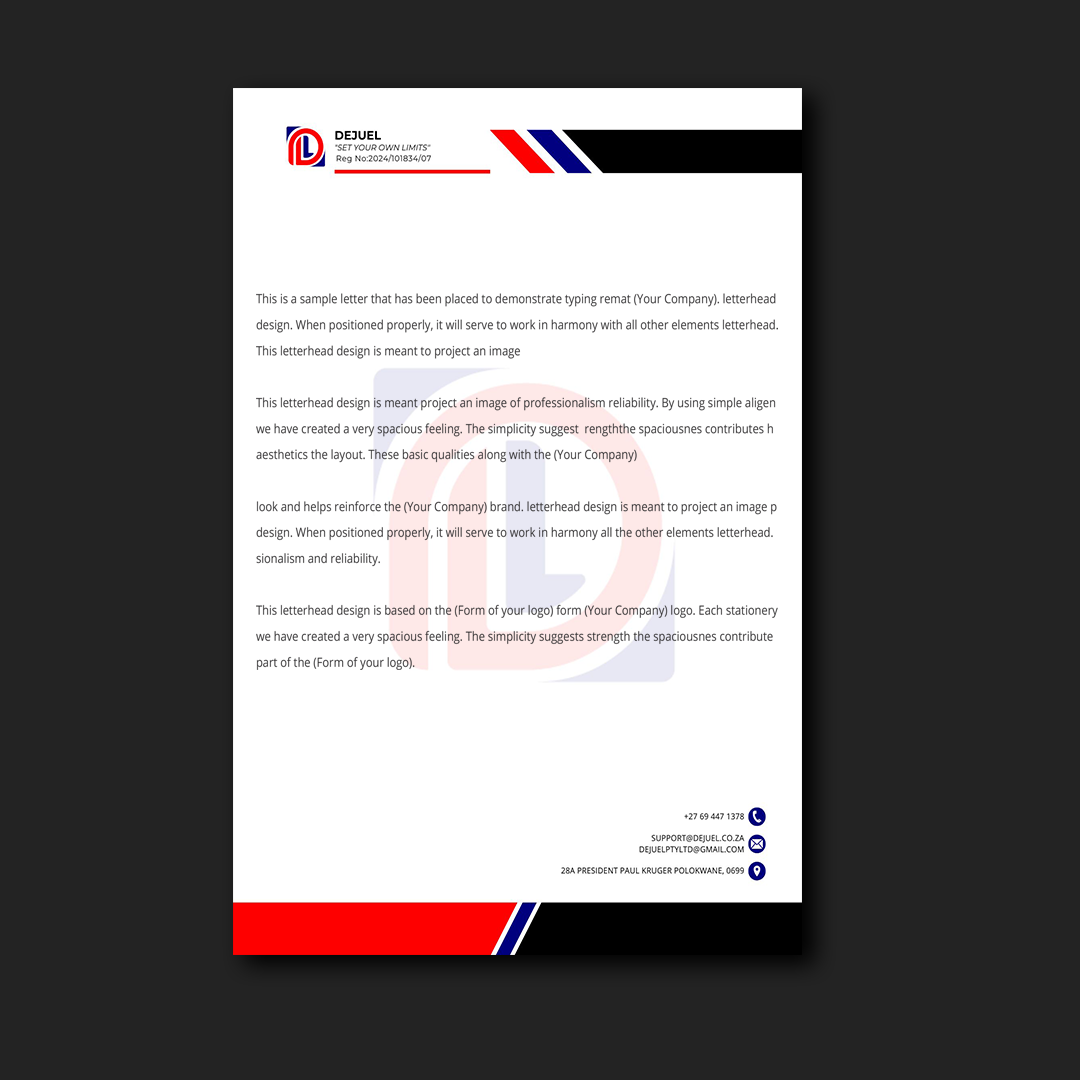 Brand stationery design